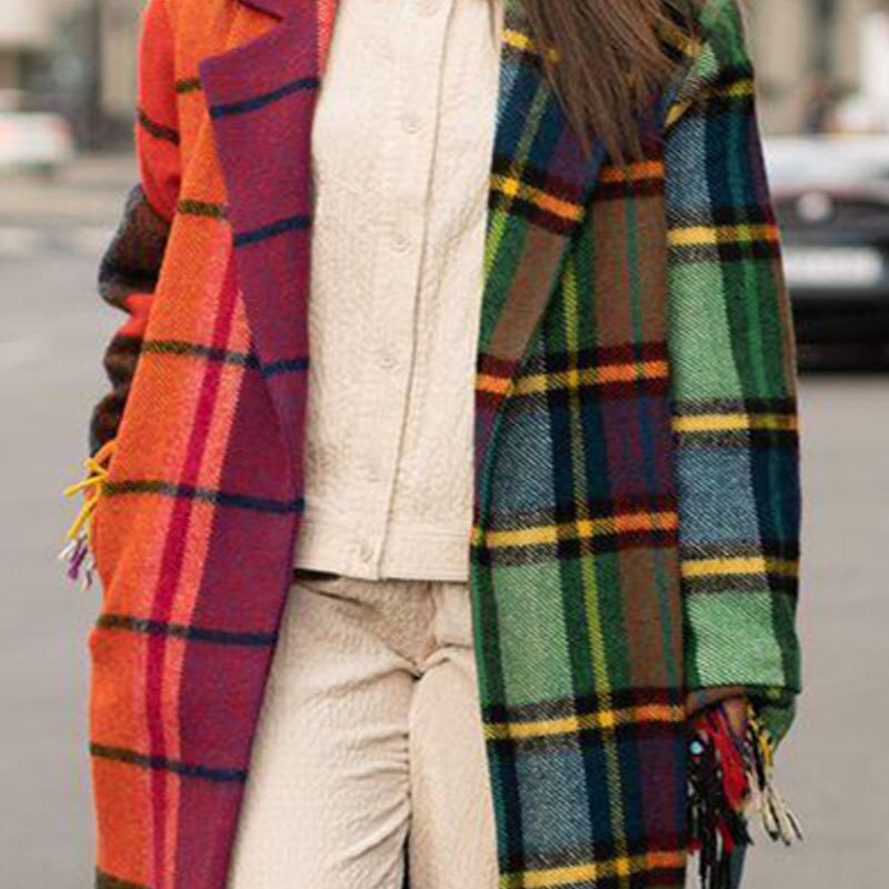 Women's Long Woolen Coat for Autumn Vibes