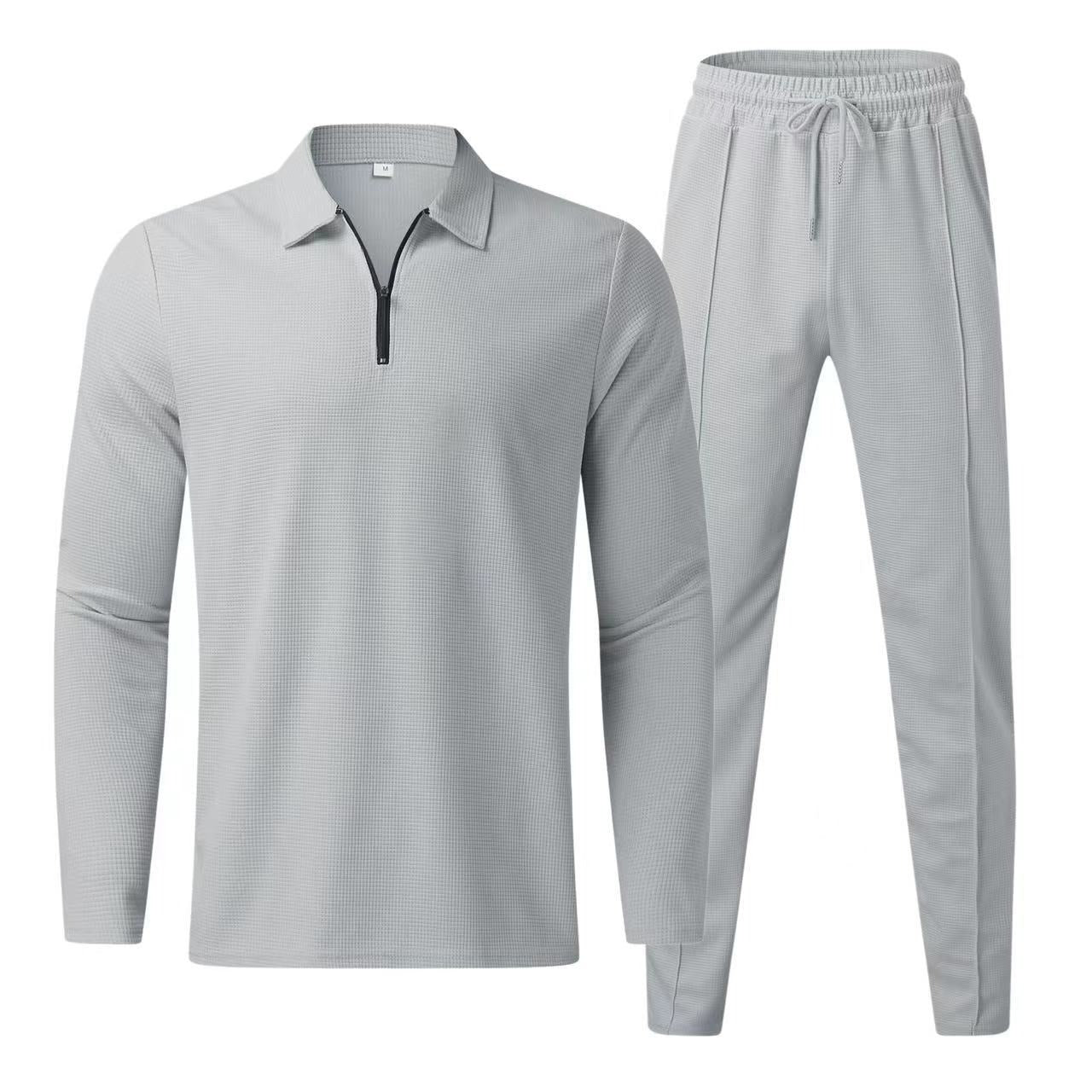 Men's Casual Sport Suit with Long Sleeves and Pants