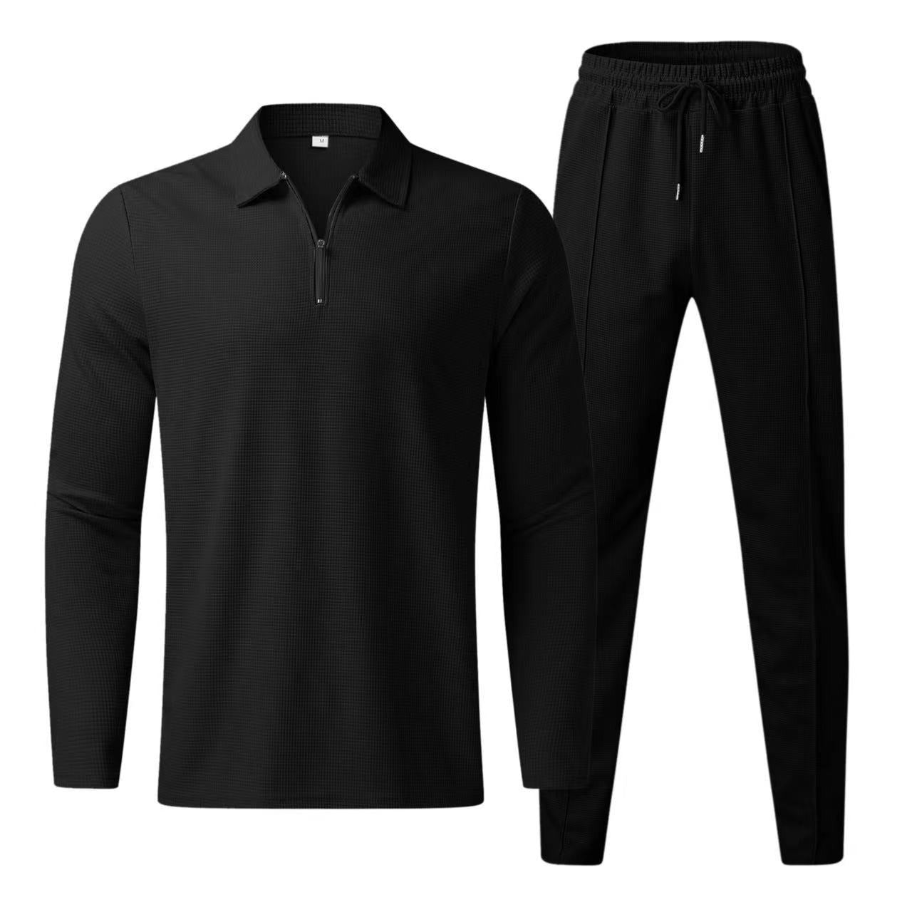 Men's Casual Sport Suit with Long Sleeves and Pants