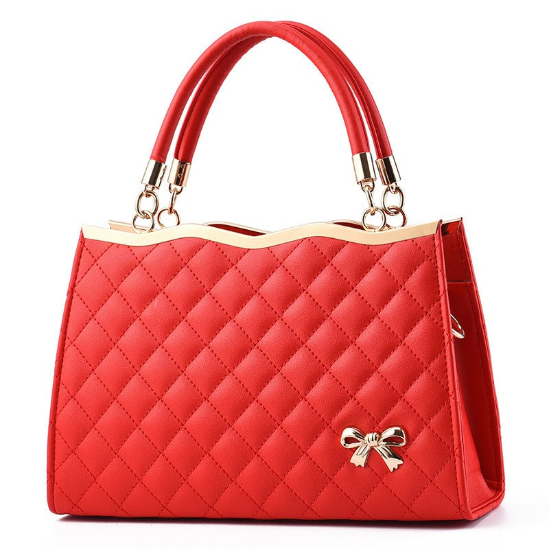 Spring Embroidered Handbag - Large Single Shoulder & Crossbody Bag