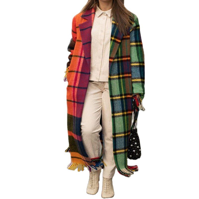 Women's Long Woolen Coat for Autumn Vibes