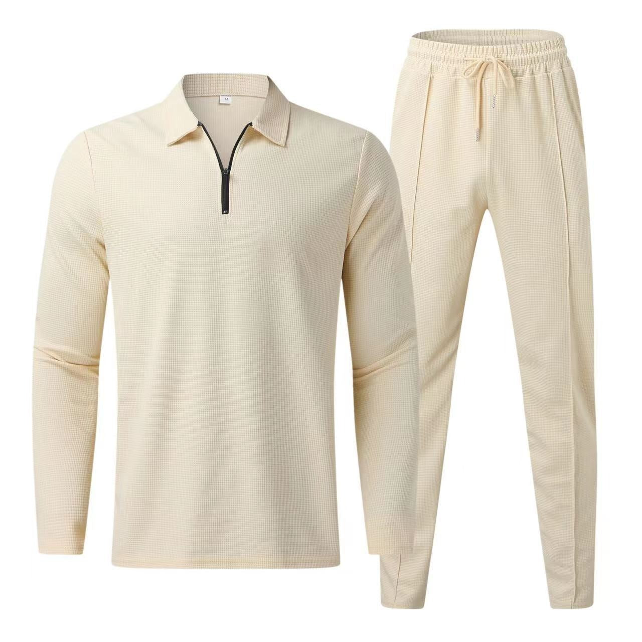 Men's Casual Sport Suit with Long Sleeves and Pants