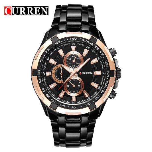 CURREN Men's Quartz Sports Waterproof Wristwatch - Stylish Timekeeping for Active Lifestyles